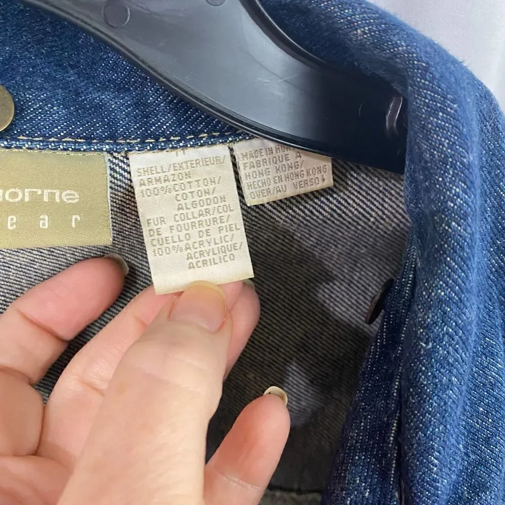 Liz Claiborne Jean Denim Jacket Size Medium